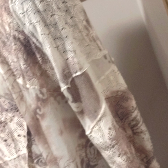 🆕Lace & Tie-Dye KNIT BOHO BADDIE Hippie Sheek High Low Hem DUSTER by ONYX!! - Picture 6 of 7